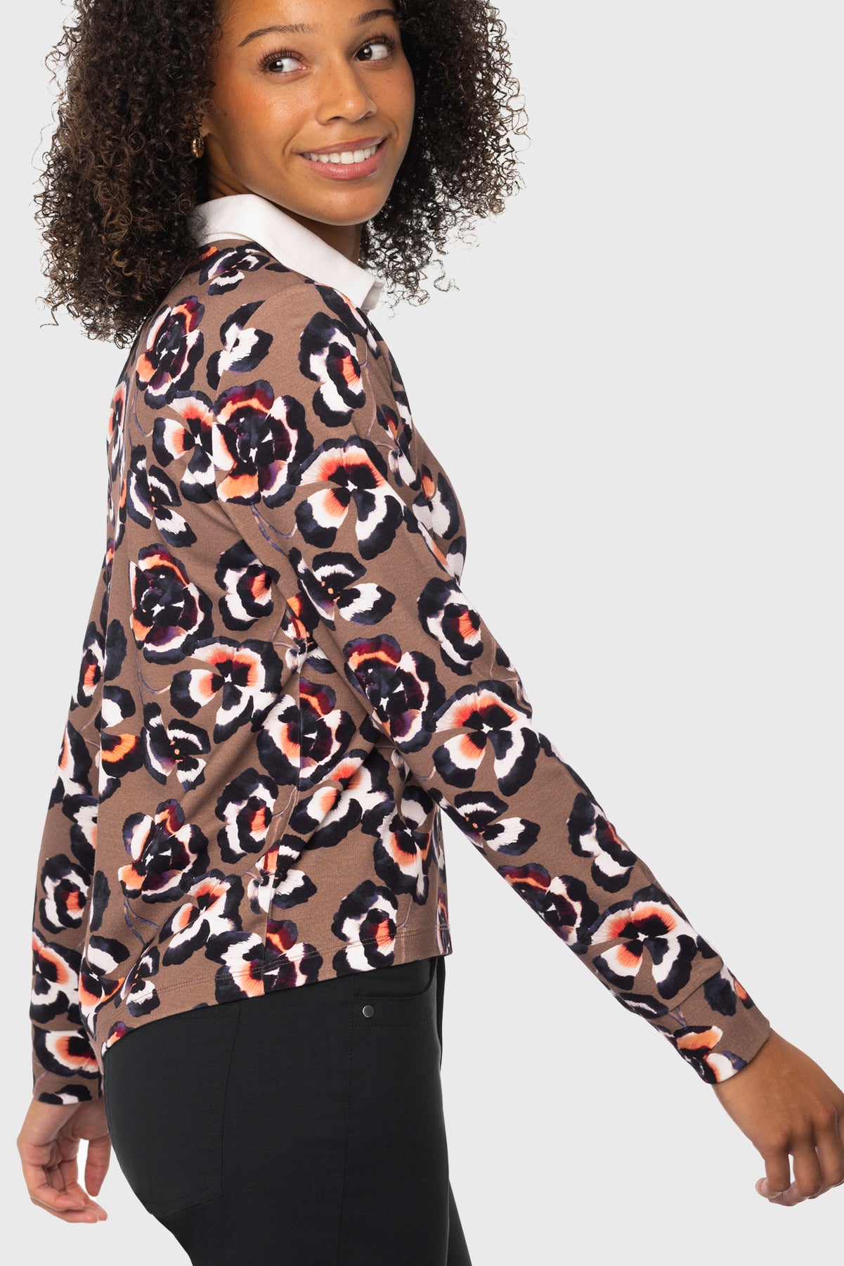 Chocolate Brown Pansies Rugby Kastel Denmark US