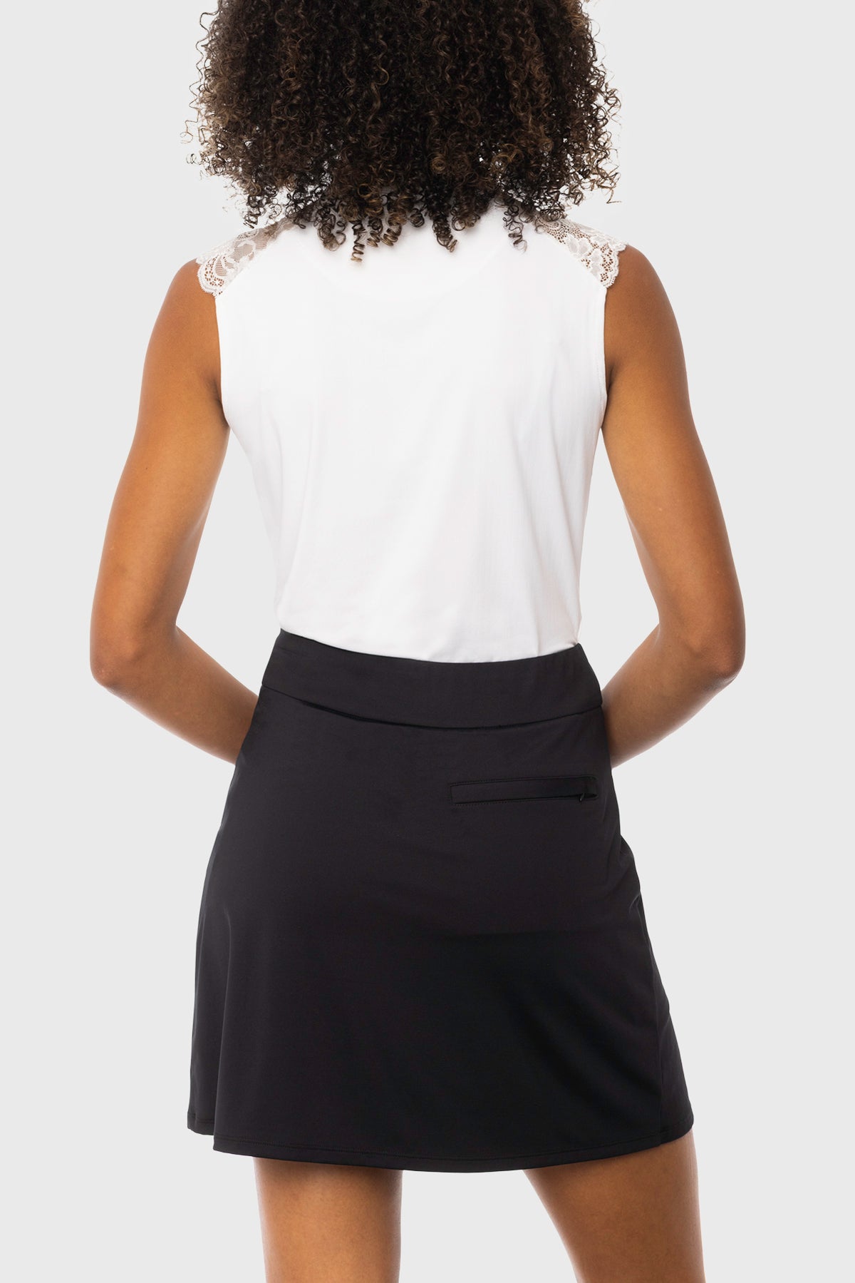 Black Pleated Athletic Skort Kastel Denmark