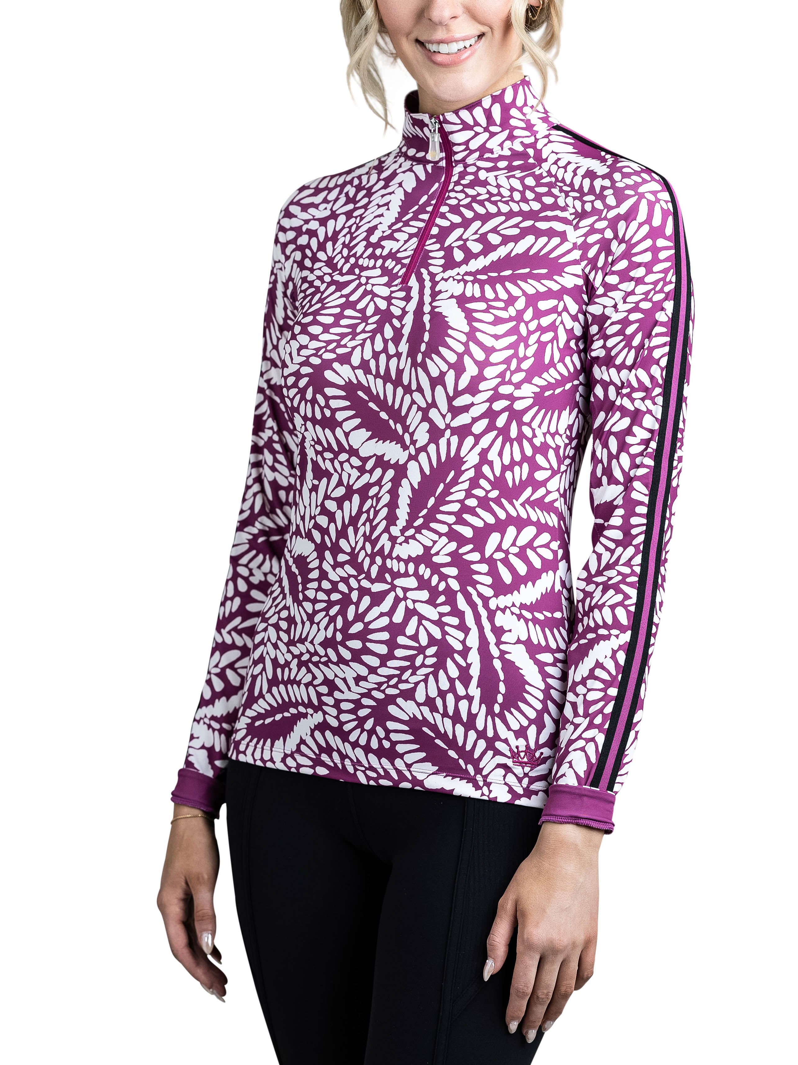 Kastel Long Sleeve Sun Shirt - Prints Berry Foliage Xs