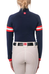 Navy with Red and White Chevron Champion Collection Medium Weight
