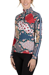 Long Sleeve Patchwork Paisley