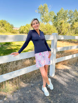 Pink Tea Garden Athletic Skort - [Kastel]
