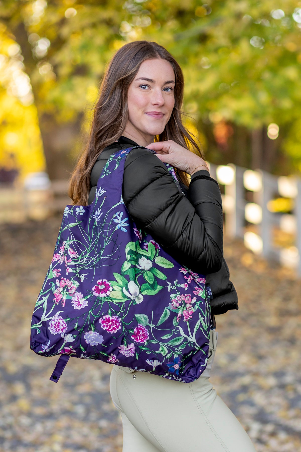 Violet Botanical Garden Packable Tote Kastel Denmark US
