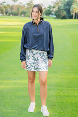 Navy W/Black Piping Anorak Jacket Kastel Denmark