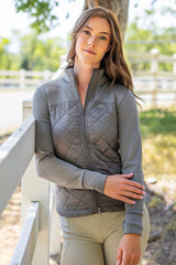 Slate Quilted Full Zip Jacket Kastel Denmark