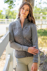 Slate Quilted Full Zip Jacket Kastel Denmark