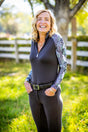 Sage Rainforest Long Sleeve Raglan 1/4 Zip Sun Shirt Kastel Denmark