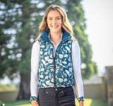 Long Sleeve Tailored Shirt with Sailor Blue French Tulip Inner Print - [Kastel]