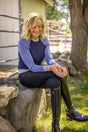 Navy, Blue, & Gray Crewneck Colorblock Sweater Kastel Denmark US