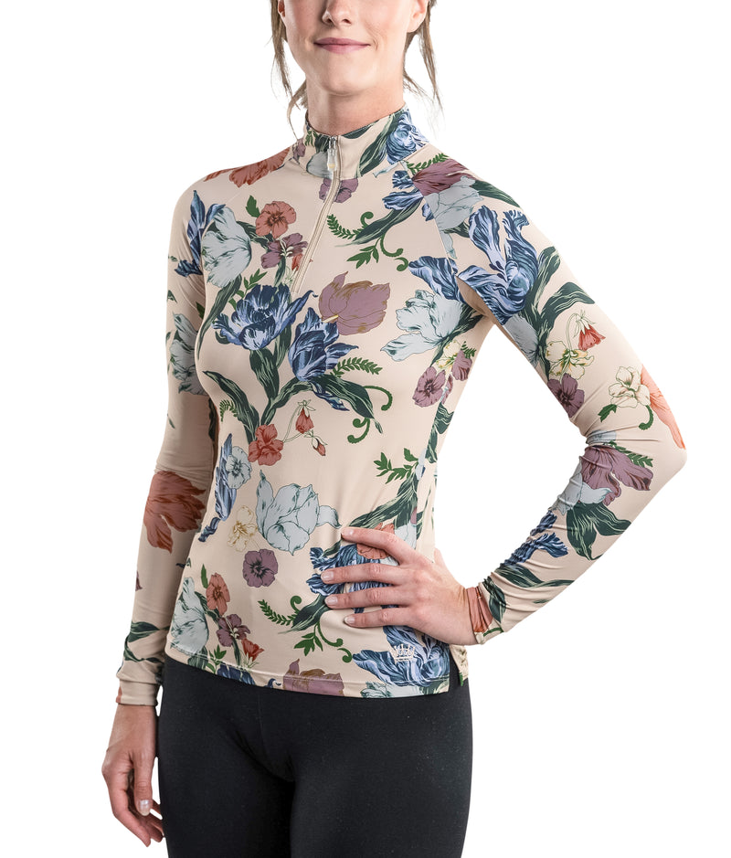 Long Sleeve Mocha Floral  Zip – Kastel Denmark US