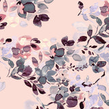 Pearl Blush Watercolor Floral Long Sleeve Sun Shirt - [Kastel]