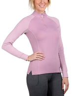 Orchid Haze & Mauve Mist Topstitched Long Sleeve Sun Shirt - [Kastel]