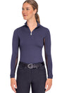 Navy 1/4 Zip Long Sleeve Sun Shirt Kastel Denmark