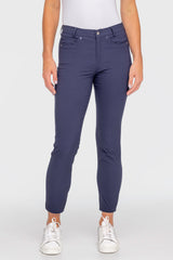 Navy Tailored 7/8" Active Pant - [Kastel]