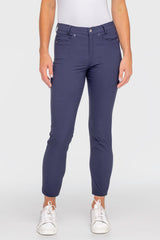 Navy Tailored 7/8" Active Pant - [Kastel]