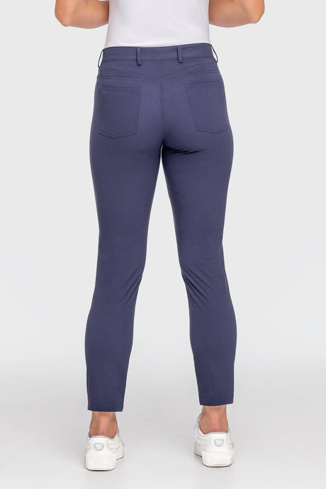 Navy Tailored 7/8" Active Pant - [Kastel]