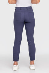 Navy Tailored 7/8" Active Pant - [Kastel]