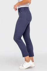 Navy Tailored 7/8" Active Pant - [Kastel]