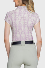 Cap Sleeve Wisteria Paris Hotel 1/4 Zip With Trim - [Kastel]
