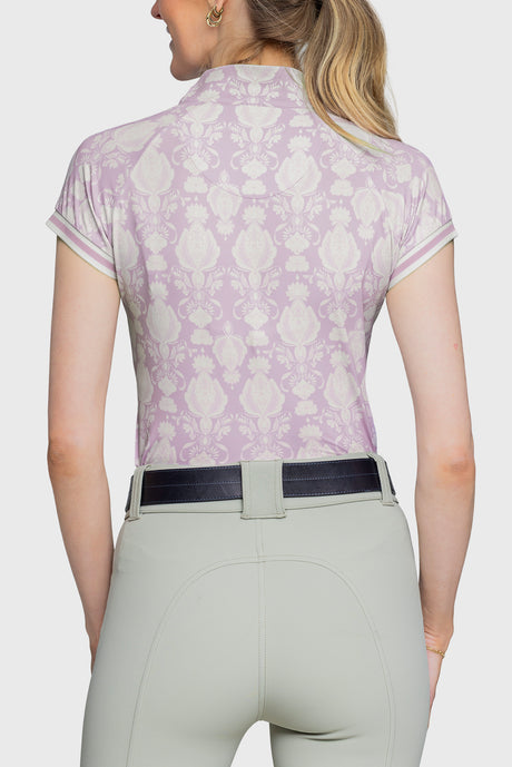 Cap Sleeve Wisteria Paris Hotel 1/4 Zip With Trim - [Kastel]