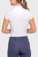 White Cap Sleeve 1/4 Zip - [Kastel]