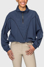 Navy W/Black Piping Anorak Jacket Kastel Denmark