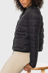 Black Button-up Quilted Jacket Kastel Denmark US