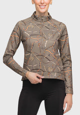 Scuba Â½ Zip Taupe Belt Pullover - [Kastel]