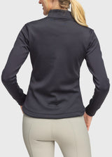 Black Quilted Front Full Zip Jacket - [Kastel]