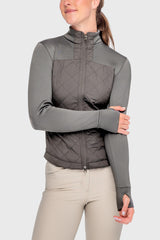 Slate Quilted Full Zip Jacket - [Kastel]