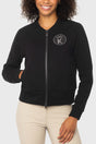 Black Zip-up Varsity Bomber Sweatshirt Kastel Denmark US