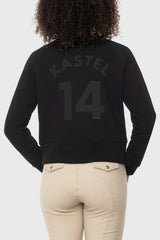 Black Zip-up Varsity Bomber Sweatshirt Kastel Denmark US
