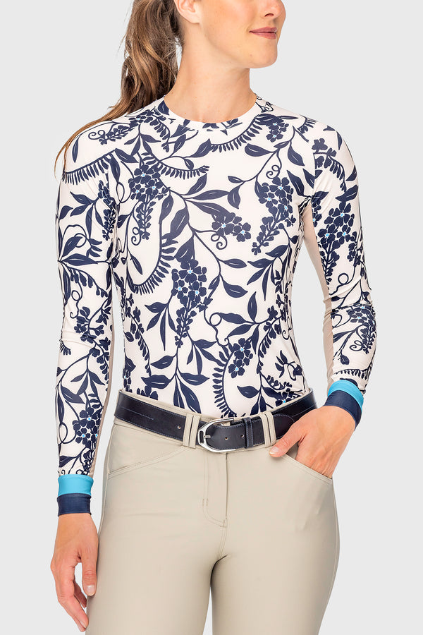 Gardenia Climbing Vine Long Sleeve Crewneck