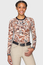 Sienna Ikat w/ Striped Cuffs Long Sleeve Crewneck Sun Shirt Kastel Denmark