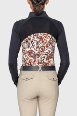 Sienna Ikat Performance Raglan Long Sleeve 1/4 Zip Sun Shirt Kastel Denmark