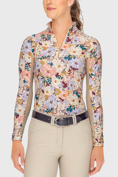 シャツ/ブラウス(長袖/七分) CLANE FLOWER OPAL BALLOON TOPS シャツ ブラウス 春夏 秋 シフォン 七分袖 レディース バルーン 長袖