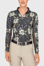 Slate Garden Rose Long Sleeve 1/4 Zip Sun Shirt Kastel Denmark
