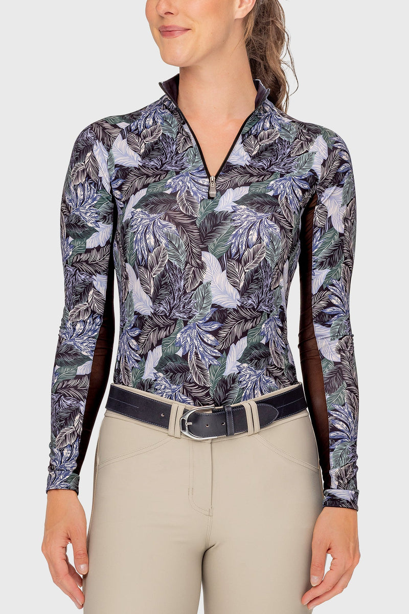 Sage Rainforest Long Sleeve 1/4 Zip Sun Shirt Kastel Denmark