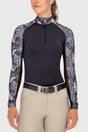 Sage Rainforest Long Sleeve Raglan 1/4 Zip Sun Shirt Kastel Denmark