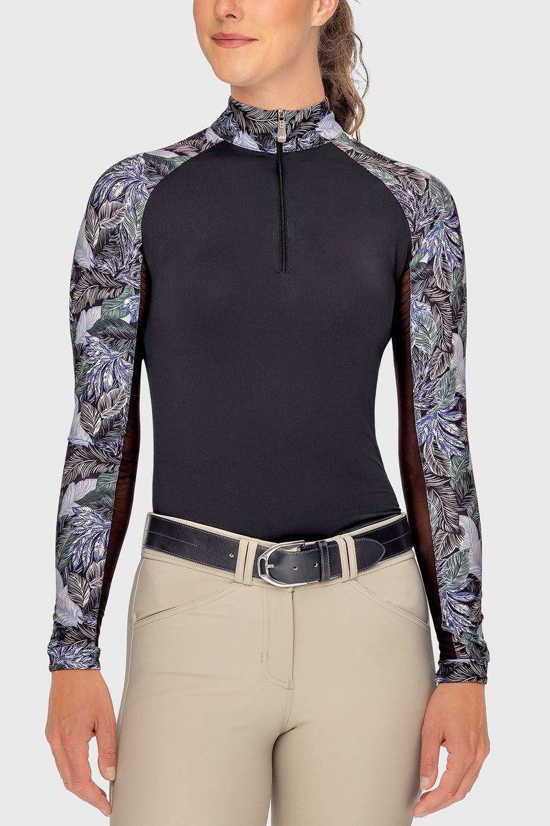 Sage Rainforest Long Sleeve Raglan 1/4 Zip Sun Shirt Kastel Denmark