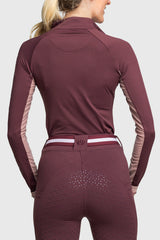 Long Sleeve Cabernet "Dressage" 1/4 Zip