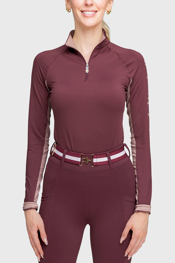 Long Sleeve Cabernet "Jumper" 1/4 Zip