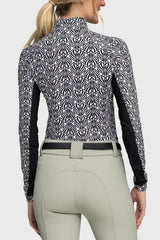 Black & White Nouveau Long Sleeve Sun Shirt - [Kastel]