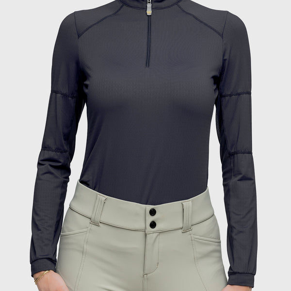Top zippé manches longues Youthful - Noir - Kiabi - 39.55
