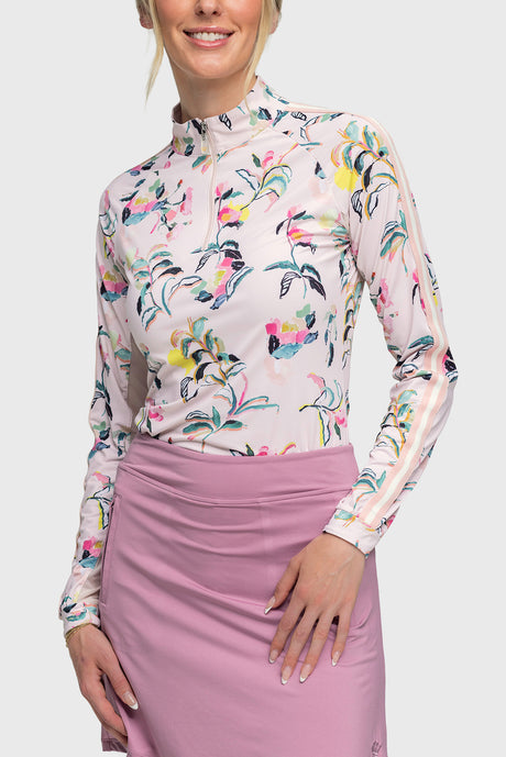 Coral Garden Blooms Long Sleeve Sun Shirt - [Kastel]