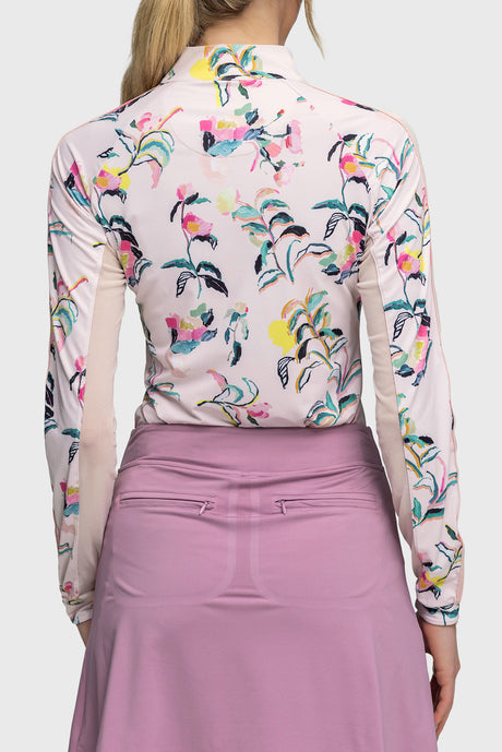 Coral Garden Blooms Long Sleeve Sun Shirt - [Kastel]