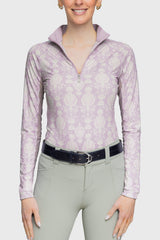 Wisteria Paris Hotel Long Sleeve 1/4 Zip Sun Shirt - [Kastel]