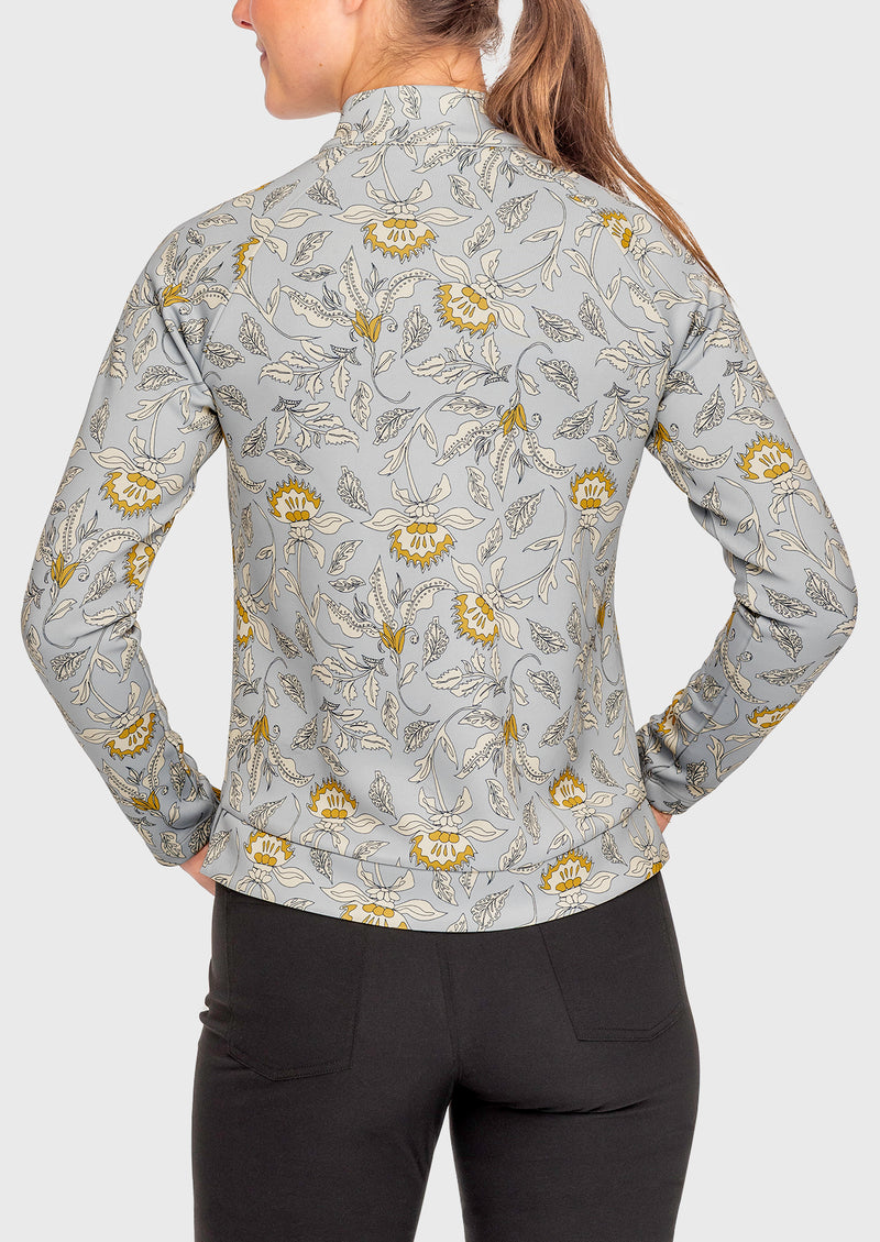 Dove Vintage Jacobean Scuba Pullover 1/2 Zip - [Kastel]