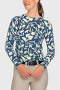 Sailor Blue French Tulip Crewneck Sweater - [Kastel]
