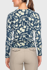 Sailor Blue French Tulip Crewneck Sweater - [Kastel]